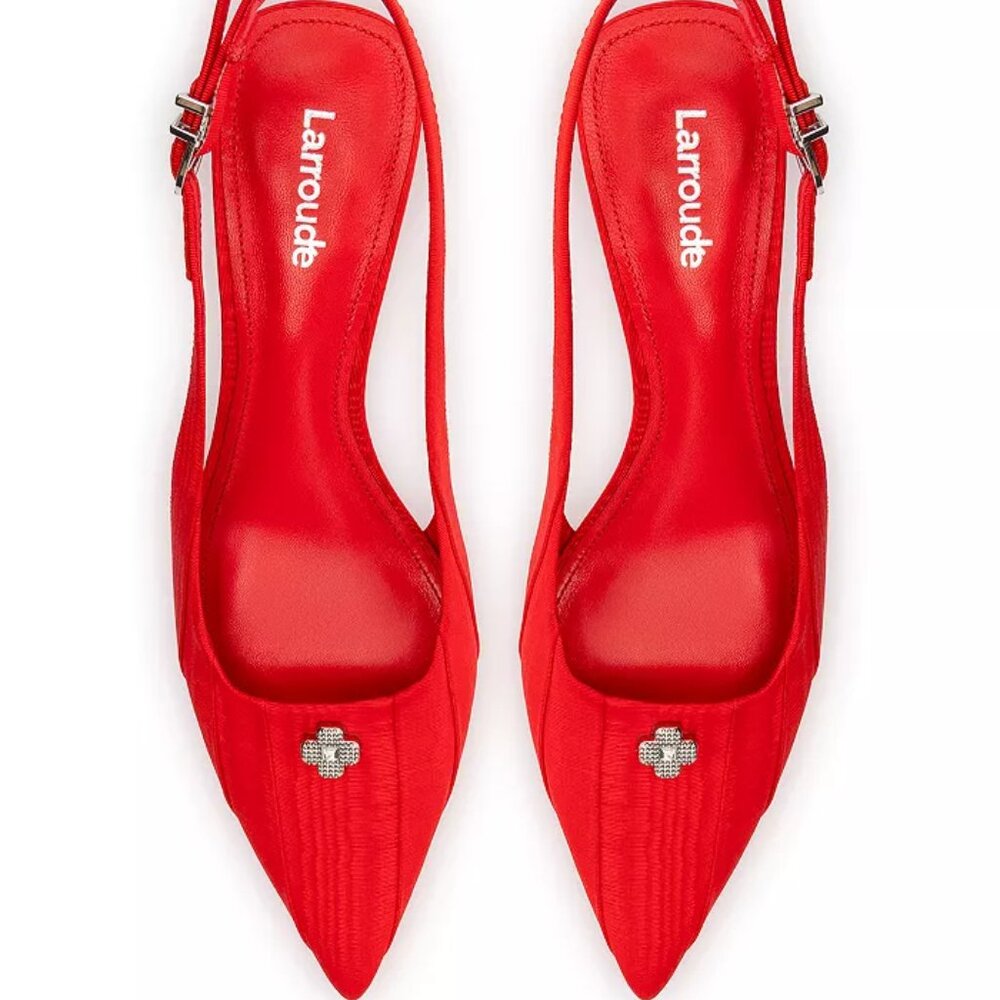Larroude Maxine Pump In Red   Sz: 7